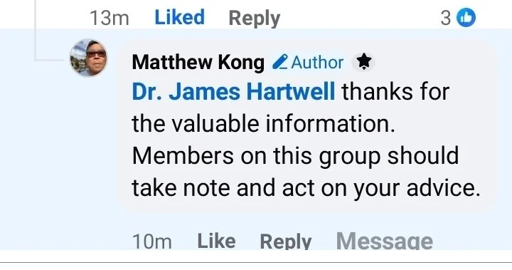 Reader Facebook Comment
