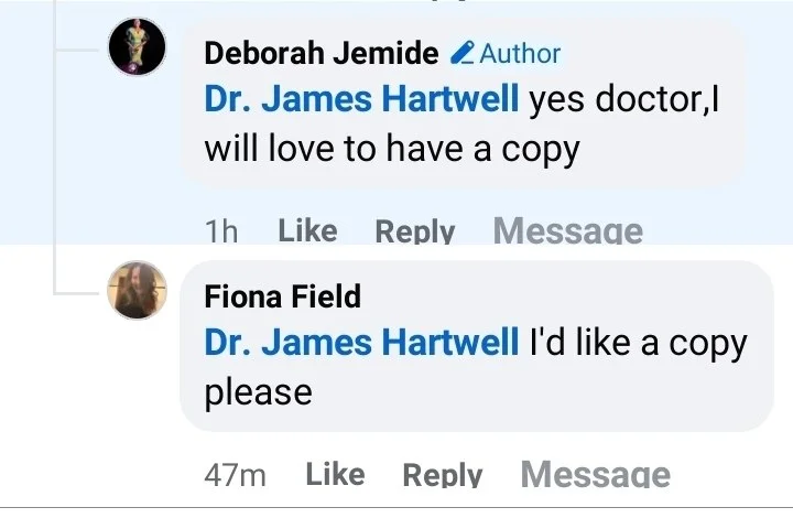 Reader Facebook Comment