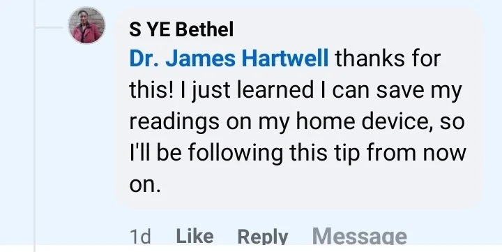Reader Facebook Comment